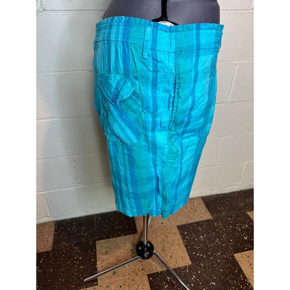 plaid shirts blue high waisted 1980s - Picture 6 of 9